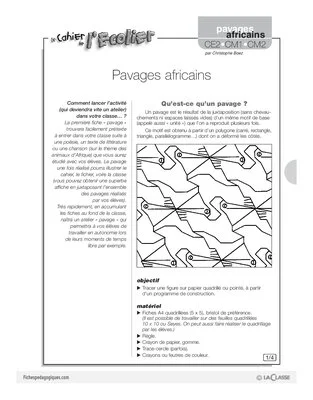 Pavages africains / Pélican