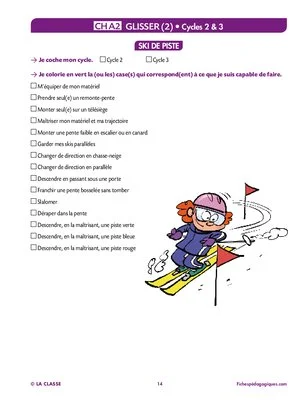 Carnet de progrès EPS