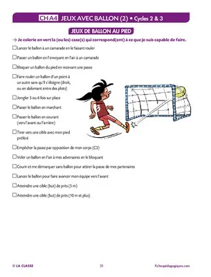 Carnet de progrès EPS