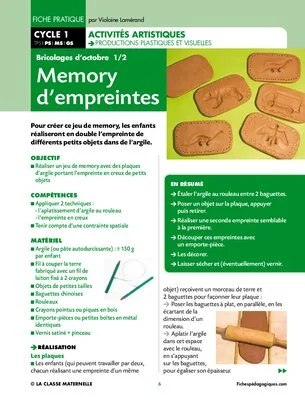 Memory d'empreintes