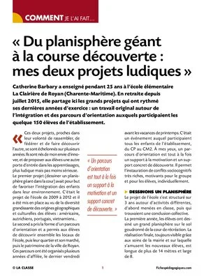 Planisphère géant et course-découverte