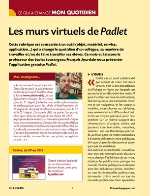 Les murs virtuels de Padlet