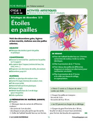 Etoiles en pailles