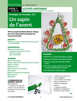 Un sapin de l'avent