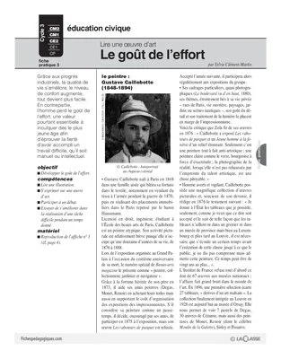 Lire une oeuvre d'art (2) / Le goût de l'effort