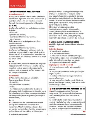 Ateliers libres de manipulation et d'expérimentation