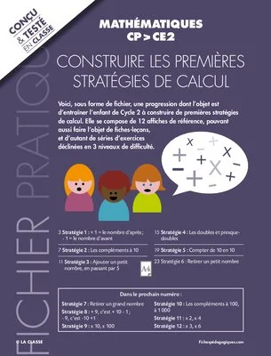 Construire des stratégies de calcul mental en CP, CE1 et CE2