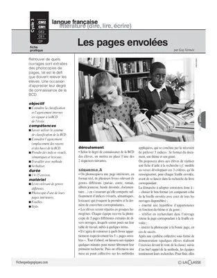 Les pages envolées