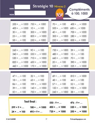 Stratégies de calcul mental (2)