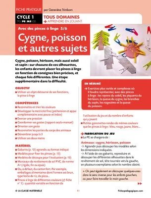 Activités avec des pinces à linges