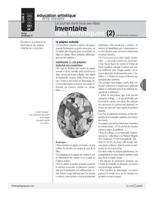 Journal (4) / Inventaire des techniques (2)