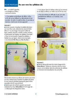 Jeux et activités en phonologie