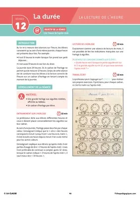 Grandeurs et mesures : la durée