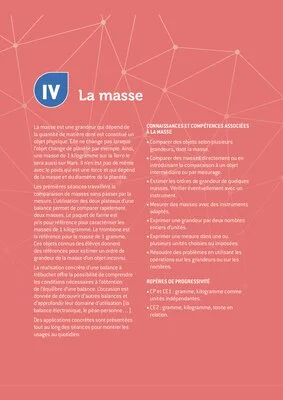 Grandeurs et mesures : la masse