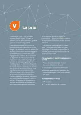 Grandeurs et mesures : le prix