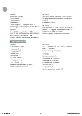 Grandeurs et mesures : le prix