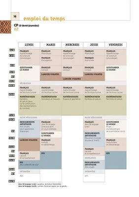 CP - 5 Emplois du temps - 2017