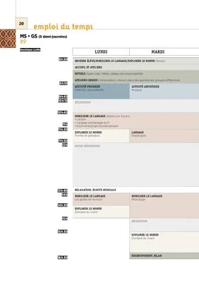 GS - 4 emplois du temps - 2017
