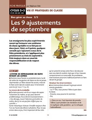 22 trucs pour bien gérer sa classe