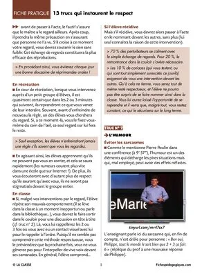 22 trucs pour bien gérer sa classe