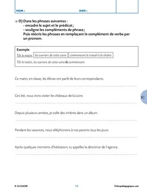 Grammaire : le prédicat