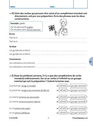 Grammaire : le prédicat