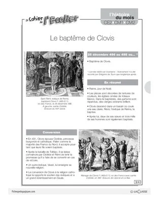 L'histoire du mois (5) / Le baptême de Clovis