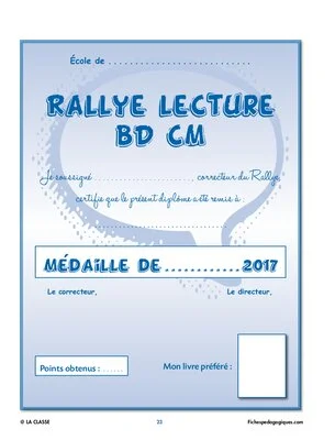 Rallye lecture BD CM1-CM2