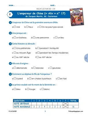 Rallye lecture BD CM1-CM2