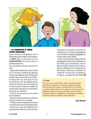 Gérer le harcèlement à l'école