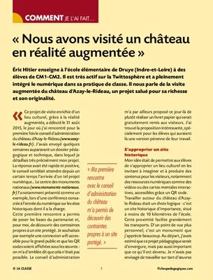 Nous avons visité un château en réalité augmentée