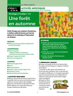 Une forêt en automne
