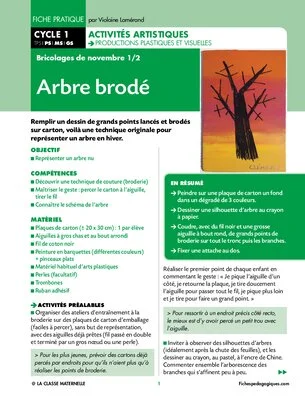 Arbre brodé
