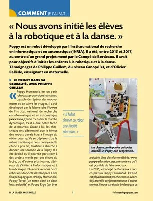 Initiation à la danse et à la robotique