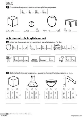 Entraînement à la lecture 2/4