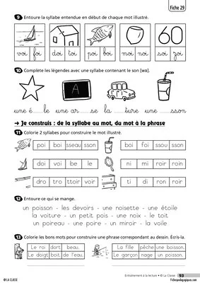 Entraînement à la lecture 3/4