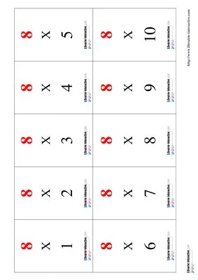 Memory tables de multiplication 7 à 10