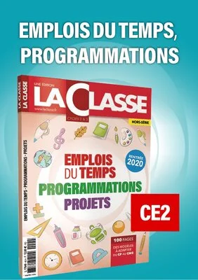 Emplois du temps et programmations CE2 2020/2021