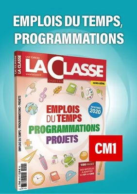 Emplois du temps et programmations CM1 2020/2021