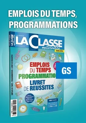 Emplois du temps et programmations GS 2020