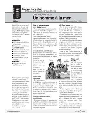 Côté livre, côté jardin (3) / Un homme à la mer