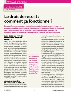 Le droit de retrait : comment ça fonctionne ?