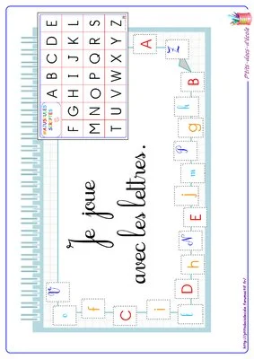 Apprendre l’alphabet en jouant