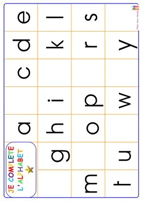 Apprendre l’alphabet en jouant