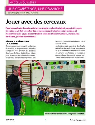Jouer avec des cerceaux