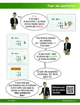 Apprendre à poser une soustraction