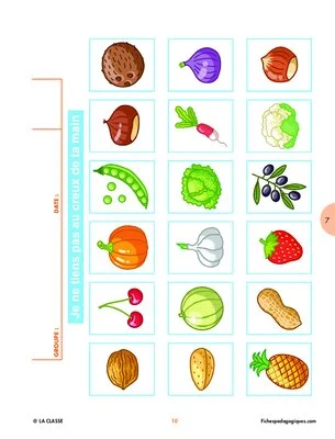 Jouons avec les fruits et les légumes
