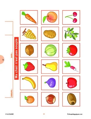 Jouons avec les fruits et les légumes