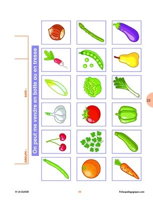 Jouons avec les fruits et les légumes