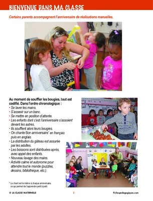 Bienvenue dans ma classe : les anniversaires